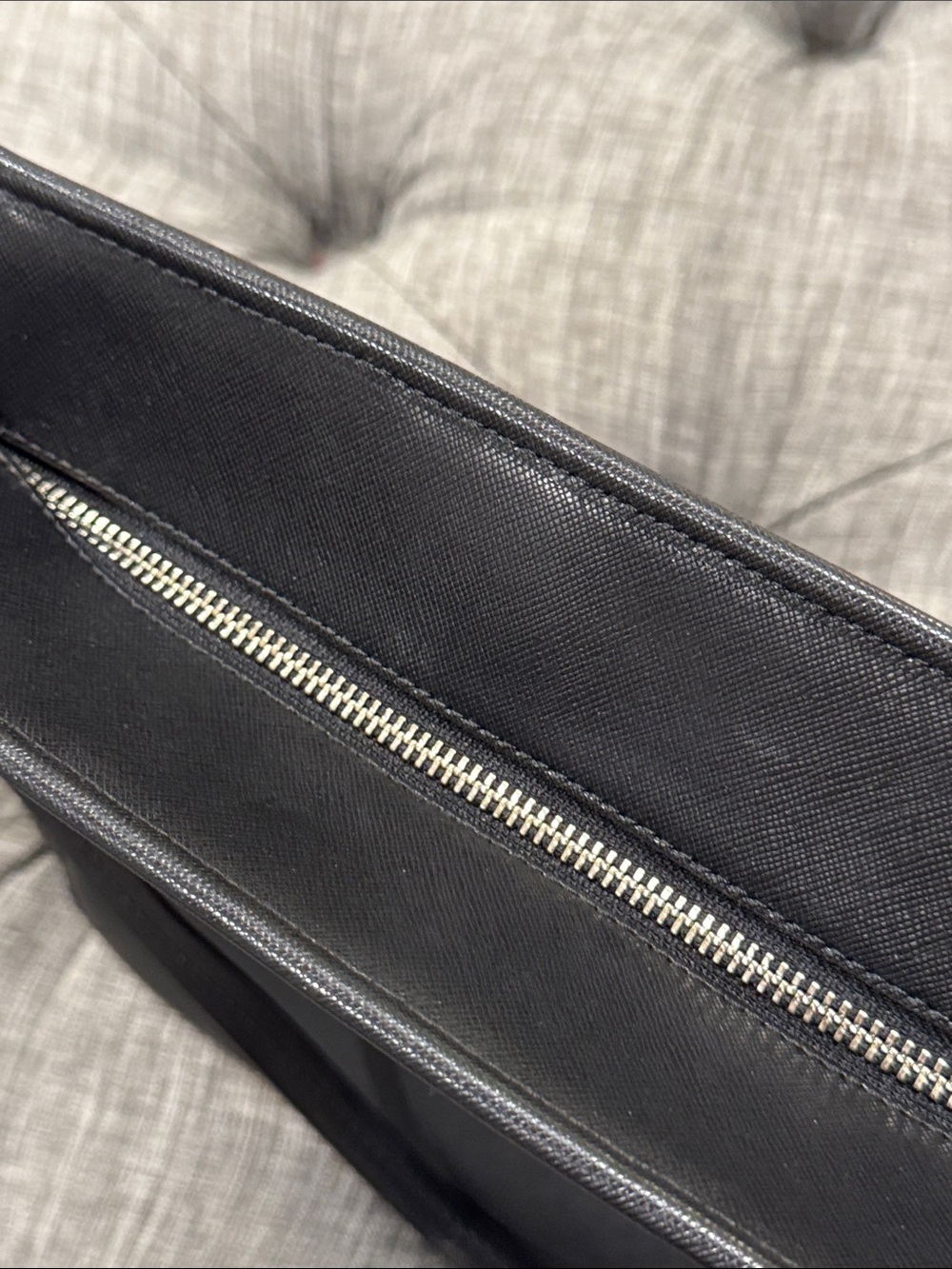 Coach Bag Large Peyton Leather Zip Top Tote Black Leather Tote - Picture 15 of 17